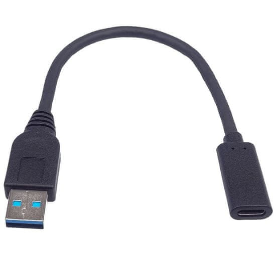 PremiumCord Adapter USB 3.0 A/single - USB-C/single, USB 3.2 GEN2, 3A, 20cm