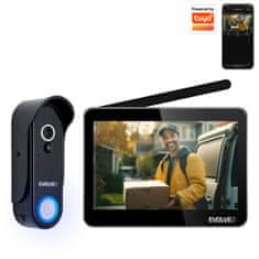 EVOLVEO DoorPhone W7, komplet za domači brezžični videotelefon z WiFi črni monitor