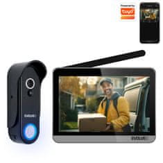 EVOLVEO DoorPhone W7, komplet za domači brezžični videotelefon z WiFi črno srebrni monitor