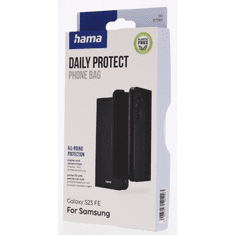 Hama Daily Protect, etui za Samsung Galaxy S23 FE, s funkcijo stojala, črn