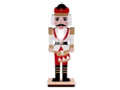 Dekoracija lesena lutka / nutcracker - bela