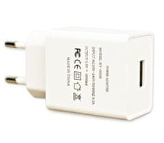 HELMER univerzalni napajalnik USB/ 2A/ 5V/ USB/ bel