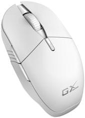 Genius GX Gaming Scorpion M8250 AI White/ dual BT+2,4GHz/ 3200 dpi/ wireless/ Copilot/6 gumbov/ polnjenje/RGB/bela