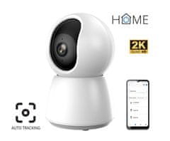 iGET HOME Camera CS4 White - kamera IP WiFi 2K, nočni vid, zvok, RJ45, samodejno sledenje