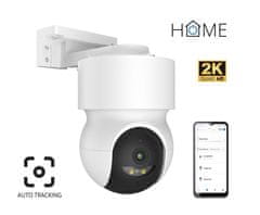 iGET HOME Camera CS8 White - WiFi 2K IP kamera z vrtenjem, nočnim vidom, zvokom, IP65, samodejnim sledenjem