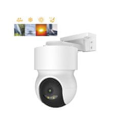 iGET HOME Camera CS8 White - WiFi 2K IP kamera z vrtenjem, nočnim vidom, zvokom, IP65, samodejnim sledenjem