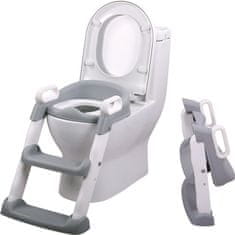 CHIPOLINO WC sedež z lestvijo Skippy Grey