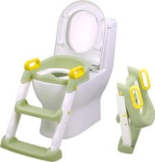 CHIPOLINO WC sedež z lestvijo Skippy Green