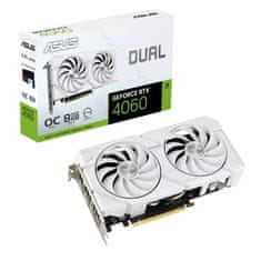 ASUS Dvojni GeForce RTX 4060 EVO White/OC/8GB/GDDR6