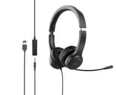 Acer Office Headset, 3,5 mm Jack / USB s kabelskim upravljanjem; zvočniki: 30 mm gonilniki; frekvenčno območje 20 Hz-20 kHz