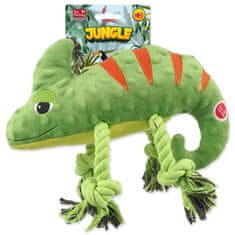 Igrača pes Fantazija Džungla kameleon žvižga zelena 28cm