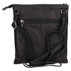 Ženska usnjena crossbody torbica BLC-4594-20 BLK