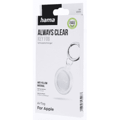 Hama Always Clear, ovitek za Apple AirTag, z obeskom za ključe, prozoren