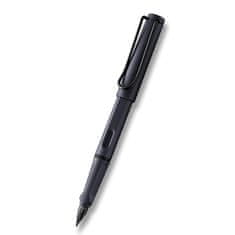 Lamy Safari Steel Black nalivno pero z žebljičkom F