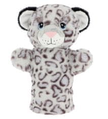 Keel Toys SE3076-2 Keeleco Snežni leopard - eko plišasta ročna lutka 27 cm