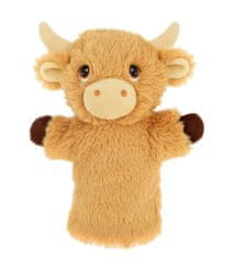 Keel Toys SE3077-3 Keeleco Highland Cow - eko plišasta ročna lutka 27 cm