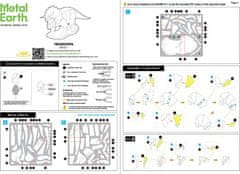 Metal Earth 3D sestavljanka Triceratops