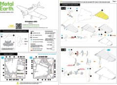 Metal Earth 3D sestavljanka Mitsubishi Zero (barva)