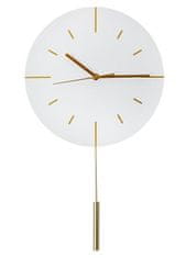 PLATINET LARK WHITE REPLACEMENT CIRCLE CLOCK, tihi mehanizem, elegantno nihalo