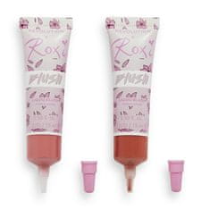 X Roxi Komplet tekočega rdečila za lica (Cherry Blossom Liquid Blush Duo) 2 x 15 ml