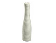 Vaza BOTTLE GROOVE keramika d8x32cm