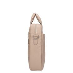 Usnjena torba za prenosni računalnik 333-1 BEIGE-FOSSIL