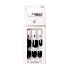 Samolepilni nohti imPRESS Nails Midnight Drive 30 kosov