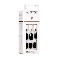 Samolepilni nohti imPRESS Nails Midnight Drive 30 kosov