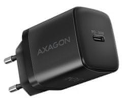 AXAGONov omrežni polnilnik / ACU-PD30 / 1x USB-C / PD3.0 / PPS / QC4+ / SFC / AFC / Apple / 30W / črn