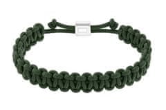 Tommy Hilfiger Zelena paracord zapestnica pletena 2790495