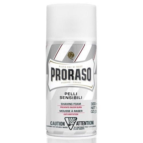 Proraso Pena za britje za občutljivo kožo z zelenim čajem White (pena za britje) 300 ml