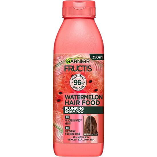 Nežen šampon za volumen Fructis Hair Food (Watermelon Plumping Shampoo) 350 ml