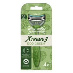 Brivnik za enkratno uporabo za moške Xtreme3 ECO Green 4 kosi