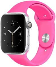 Silikonski trak za Apple Watch - Barbie roza 38/40/41 mm - S/M