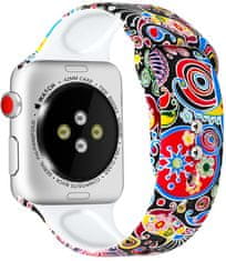 Silikonski trak za Apple Watch - Pisan 38/40/41 mm