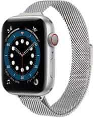 Jeklena milanska napetost za Apple Watch - Srebrna 42/44/45/49 mm