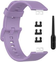 Silikonski trak za Huawei Watch FIT, FIT SE, FIT new - Violet