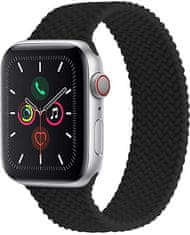 Elastičen silikonski trak za Apple Watch 38/40/41 mm - Črn