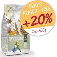 Witte Molen PUUR Budgie - andulka 2kg + 400g BREZPLAČNO