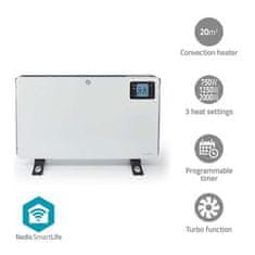 Nedis SmartLife konvekcijski ventilator, vroč zrak HTCO50WTW