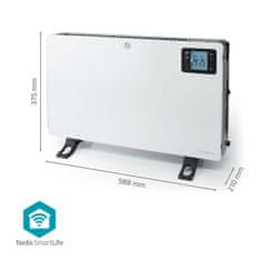 Nedis SmartLife konvekcijski ventilator, vroč zrak HTCO50WTW