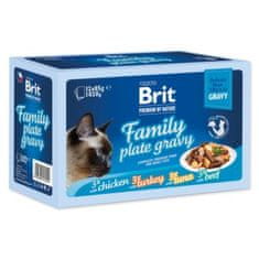 Brit Kapsula Premium by Nature fileti v omaki Family Plate 12x 85g