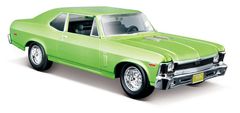 Maisto - 1970 Chevrolet Nova SS, kovinsko svetlo zelena, 1:24