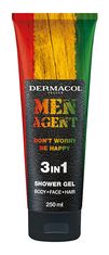 Gel za tuširanje za moške Men Agent Don´t Worry Be Happy (3 v 1 gel za tuširanje) 250 ml