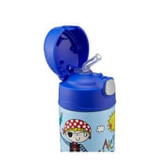 Thermos FUNtainer Otroški termos s slamico - piratski 355 ml