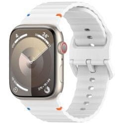 Silikonski trak za Apple Watch 38/40/41 mm - Bel