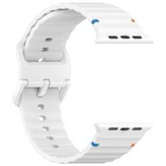 Silikonski trak za Apple Watch 38/40/41 mm - Bel