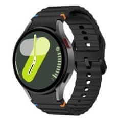 Silikonski trak za Samsung Galaxy Watch 7 - črn