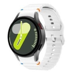 Silikonski trak za Samsung Galaxy Watch 7 - Bela