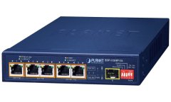 Planet BSP-115HP-5A Hibridno solarno stikalo PoE, 5x 1Gb, 1x SFP, 1x PoE++ 802.3bt, 2x 802.3at, 2x at/passive, -20~65°C